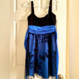 Girls beautiful lacy blue dress with tags